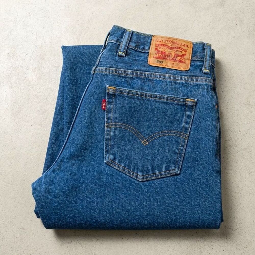 Levi's 560 Men's Blue Denim Jeans Relaxed Fit Straight Leg Big & Tall
